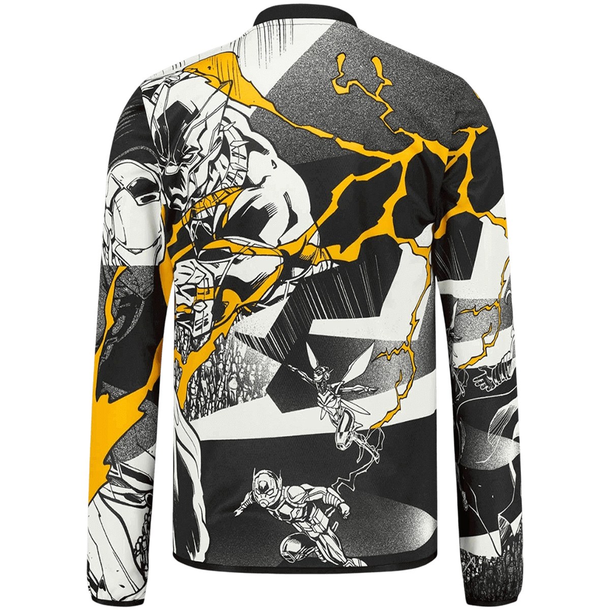 Real Madrid x Marvel Warm Up Long Sleeve Jersey 2025/26 (back view)
