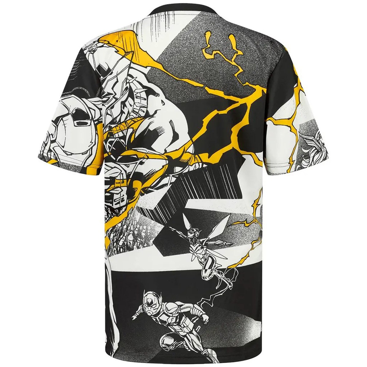 Real Madrid x Marvel Warm Up Shirt 2025/26 White/Black (back view)
