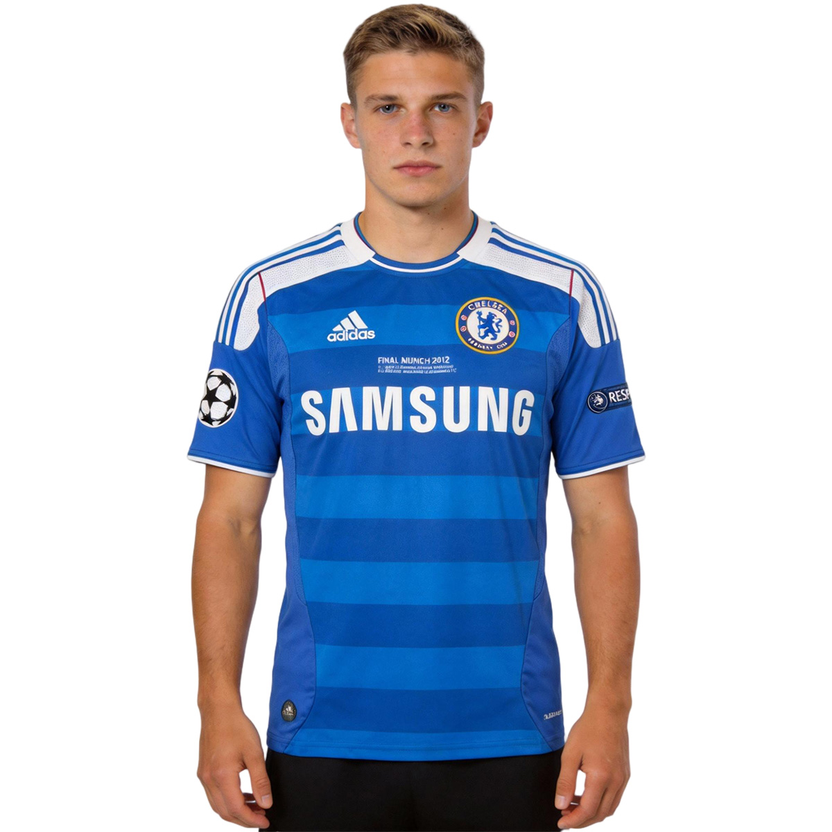 Retro Chelsea UCL Final Home Jersey 2011/12 (back view)