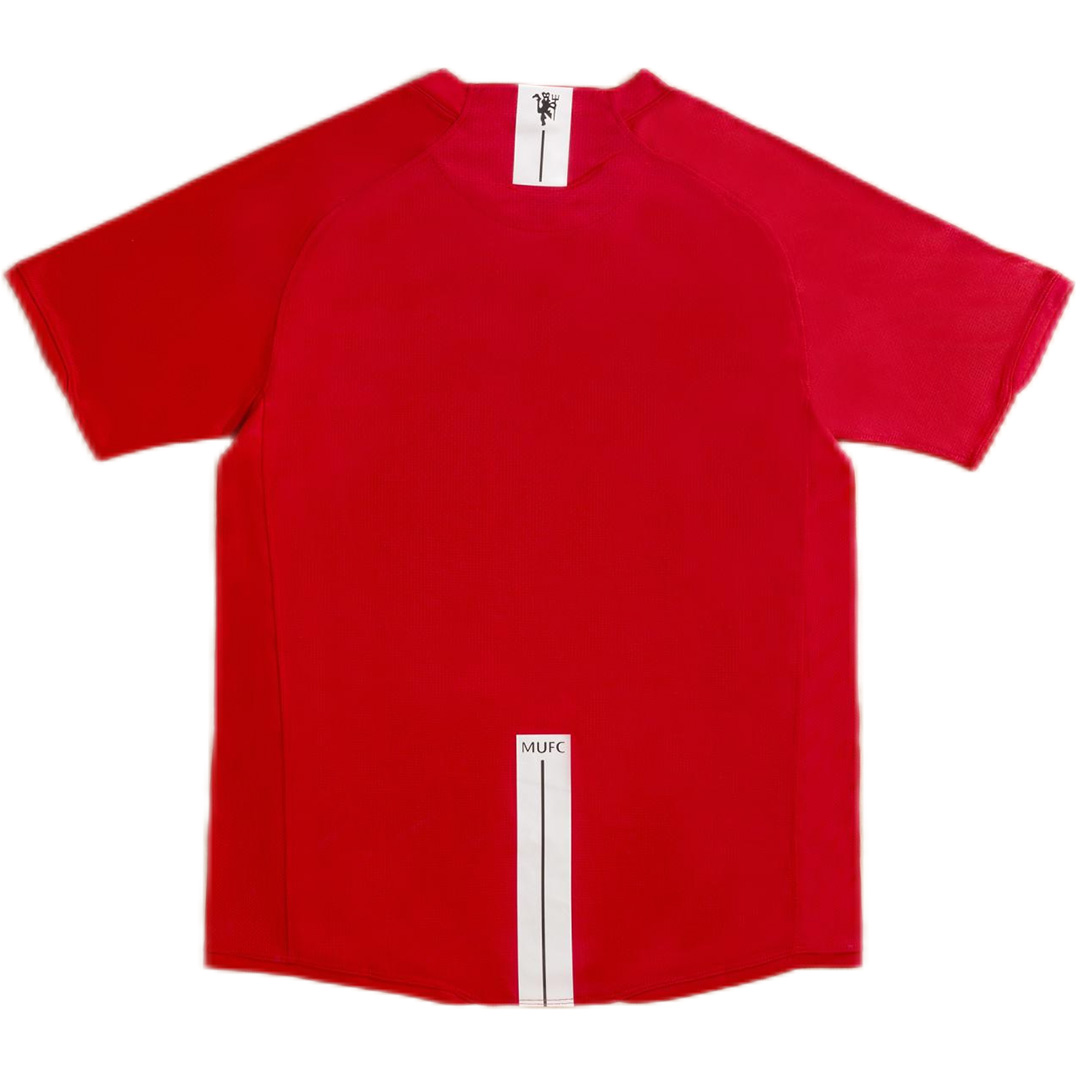 Retro Manchester United UCL Final Home Jersey 2007/08 (back view)