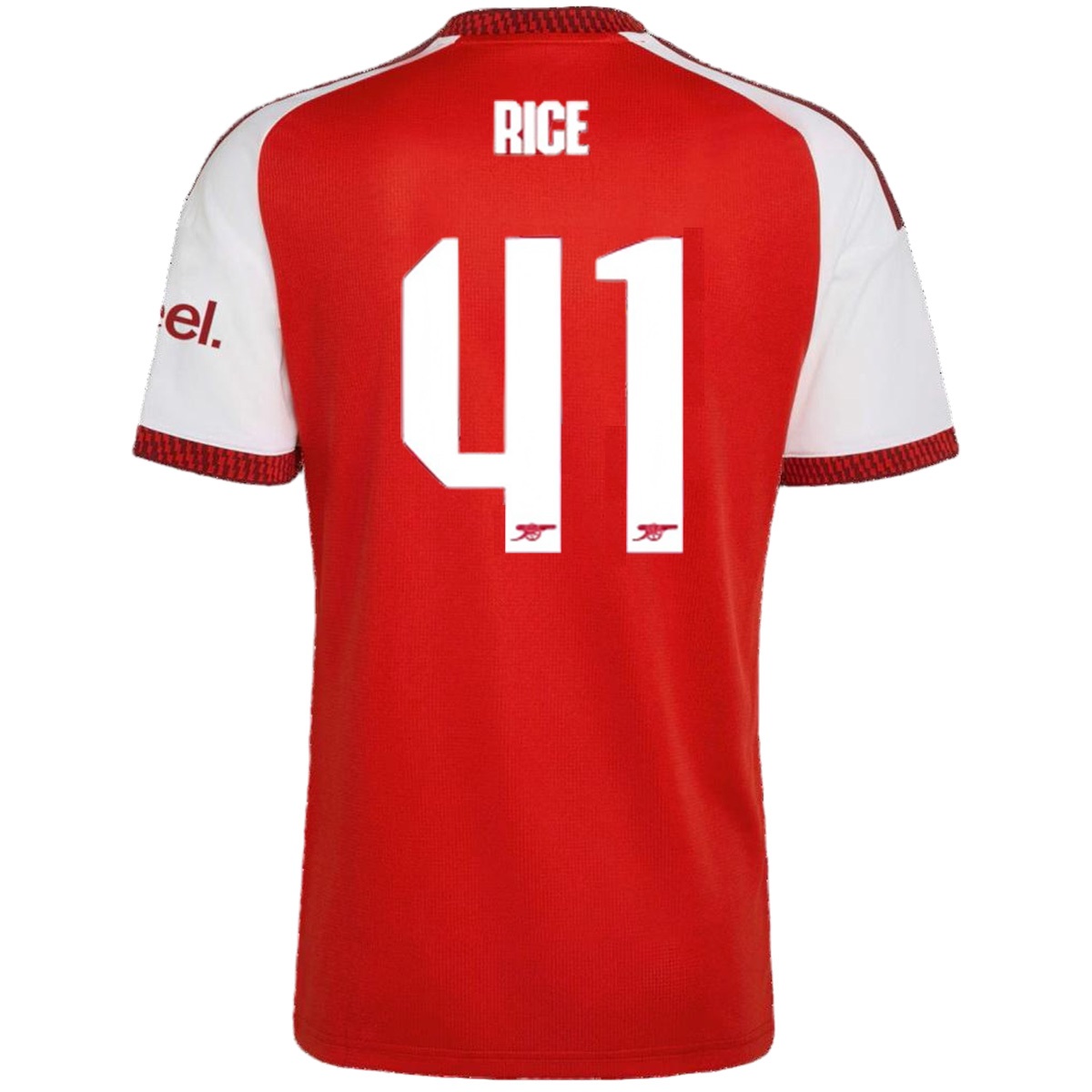 Rice #41 Arsenal Home Jersey 2026/27 - UCL Font