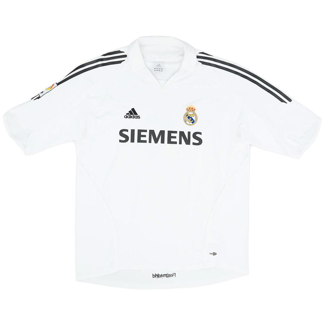 Robinho #10 Retro Real Madrid Home Jersey 2005/06 (back view)