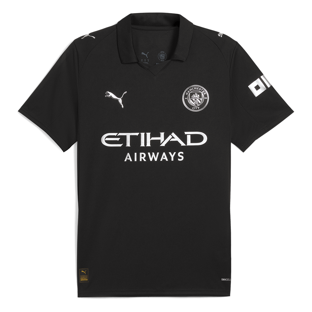 RODRIGO #16 Manchester City Away Jersey 2025/26 (back view)