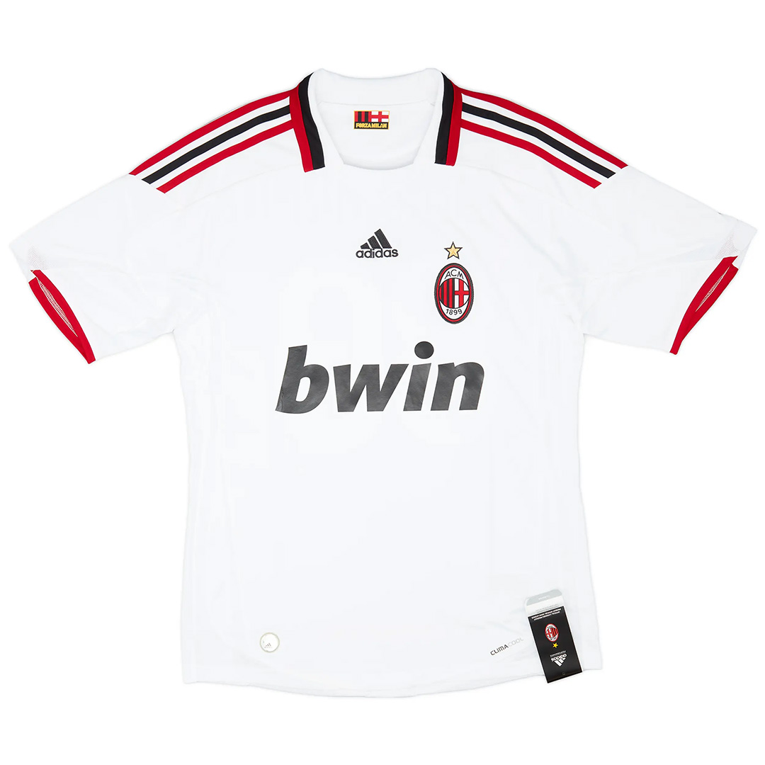Ronaldinho #80 Retro AC Milan Away Jersey 2009/10 (back view)