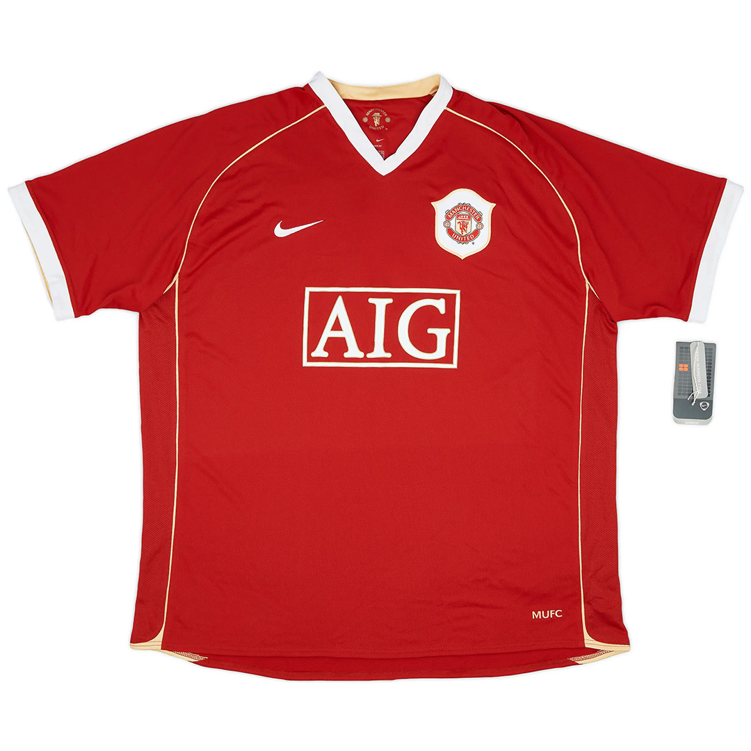 Ronaldo #7 Retro Manchester United Home Jersey 2006/07 (back view)