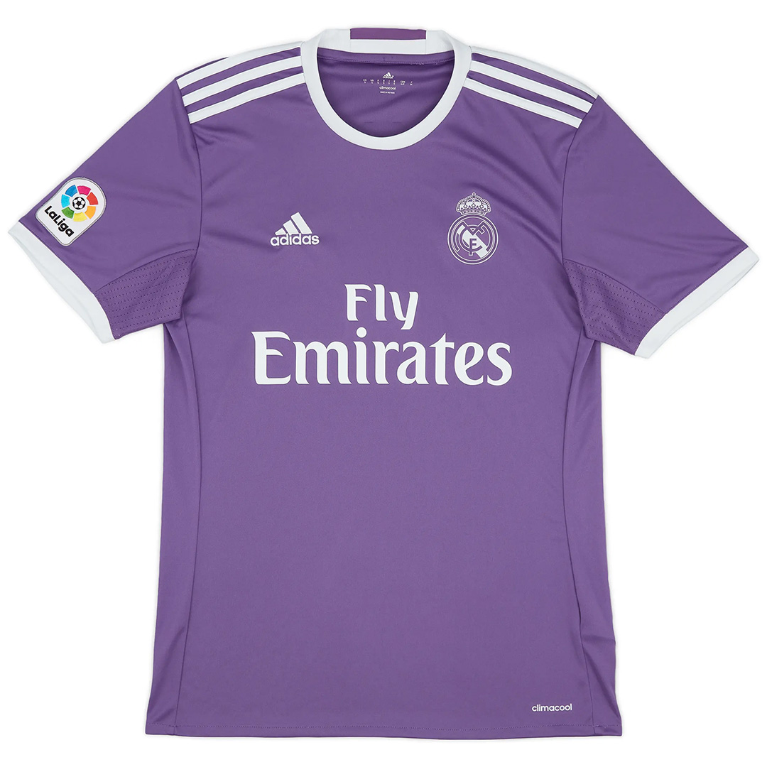 Ronaldo #7 Retro Real Madrid Away Jersey 2016/17 (back view)
