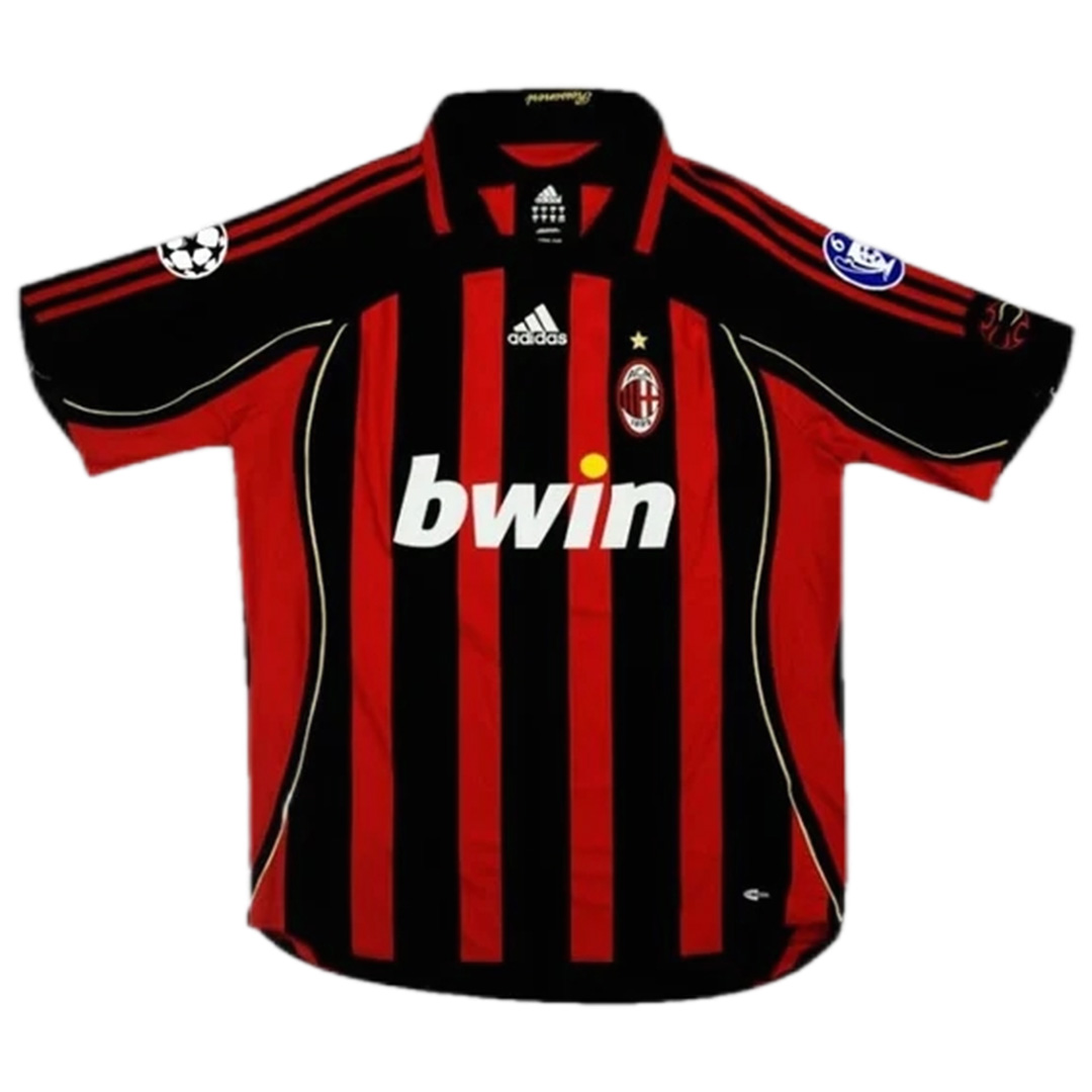 Ronaldo #99 Retro AC Milan UCL Home Jersey 2006/07 (back view)