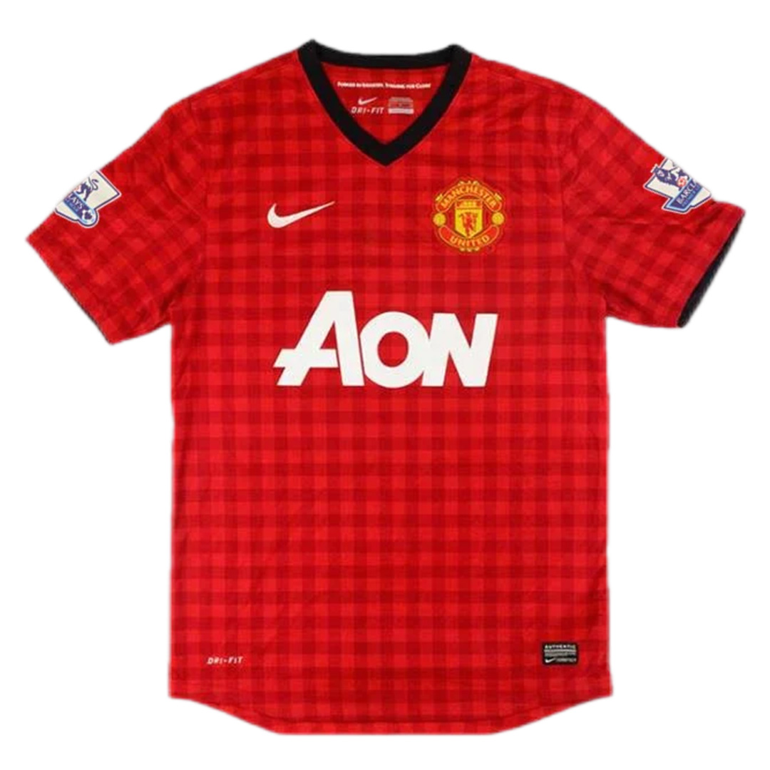 ROONEY #10 Retro Manchester United Home Jersey 2012/13 (back view)