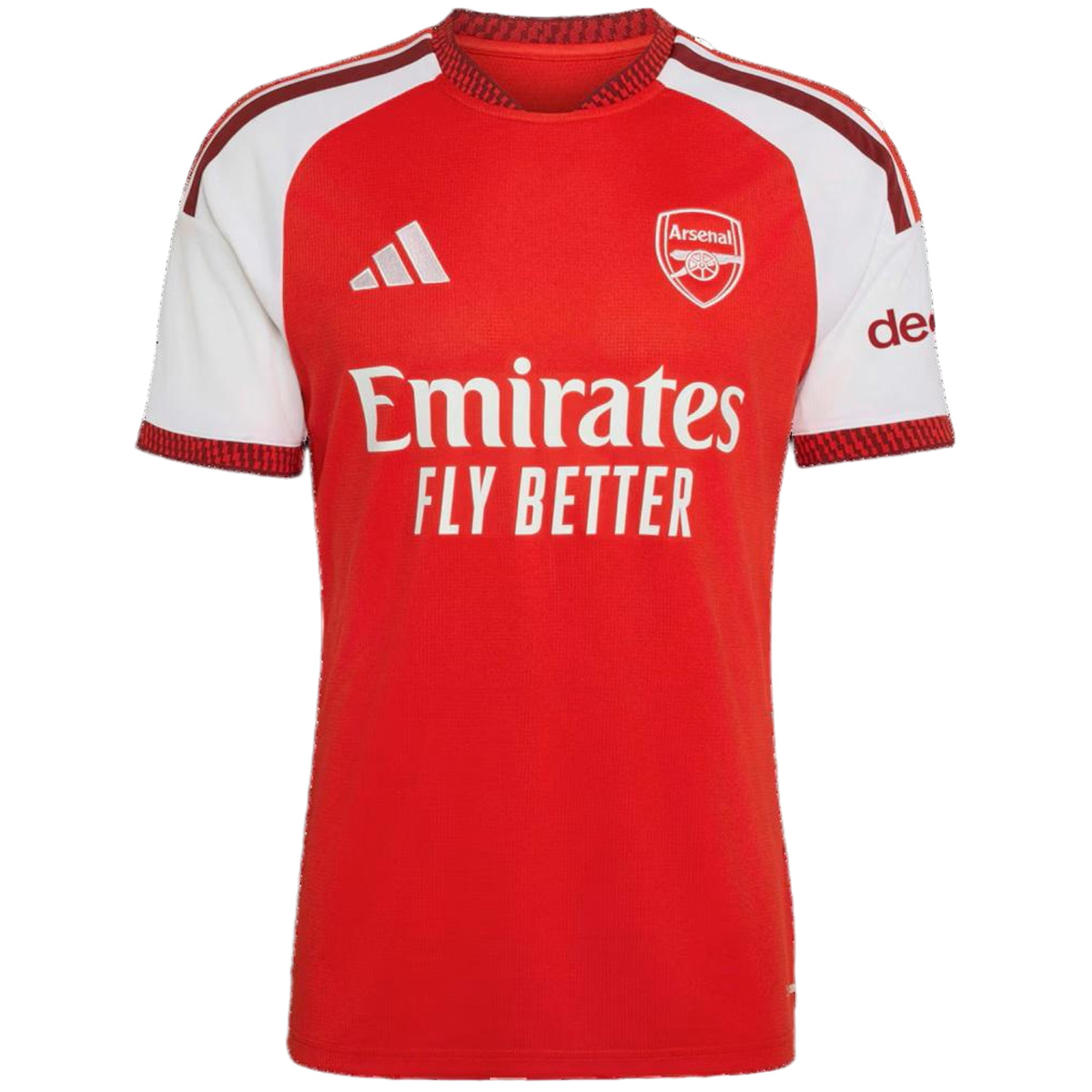 Saka #7 Arsenal Home Jersey 2026/27 - UCL Font (back view)