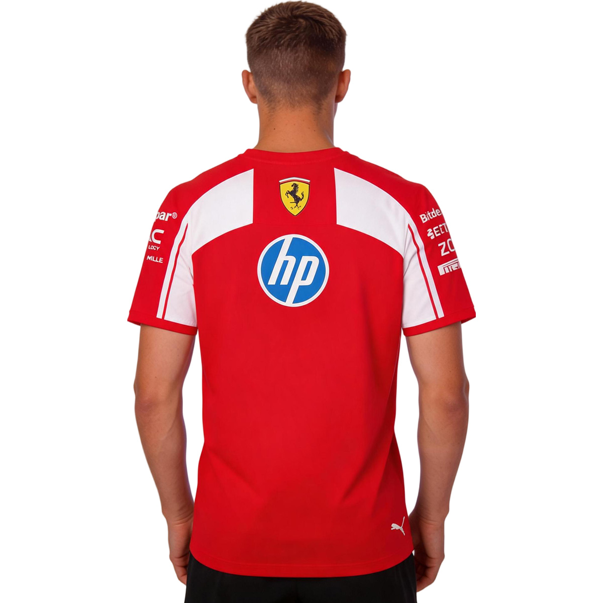 Scuderia Ferrari F1 Racing Team T-Shirt 2026 (back view)