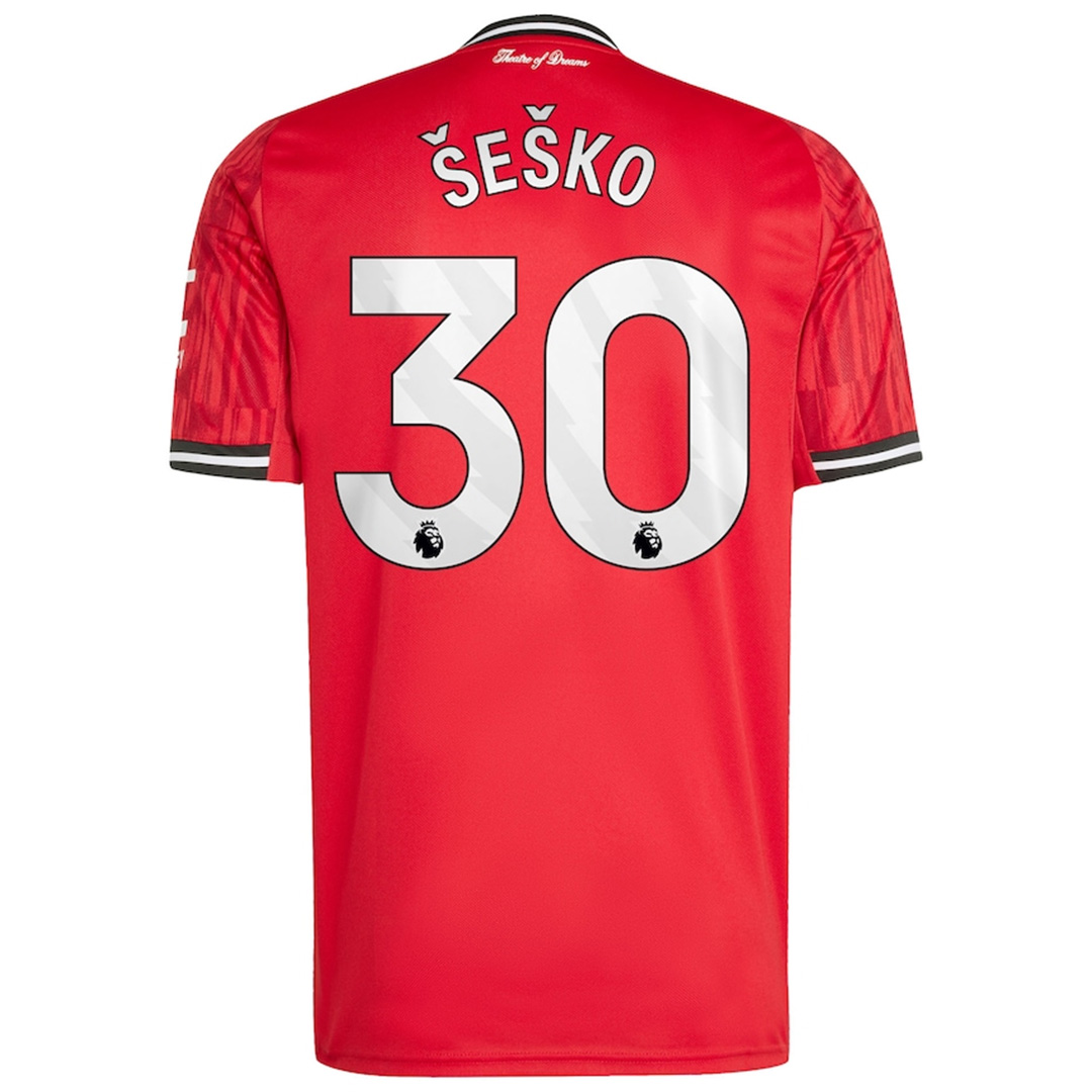 ŠEŠKO #30 Manchester United Home Jersey 2025/26