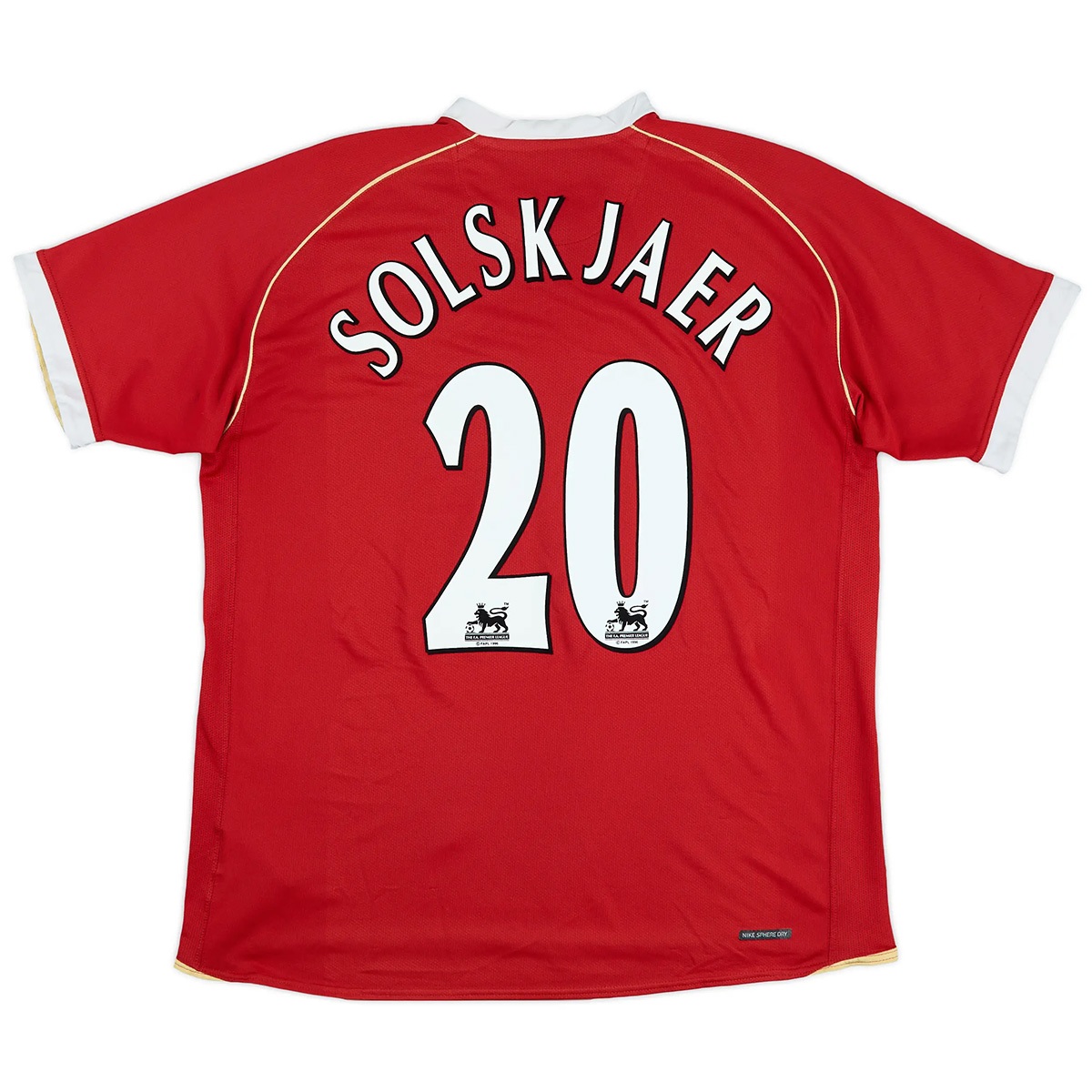 Solskjaer #20 Retro Manchester United Home Jersey 2006/07