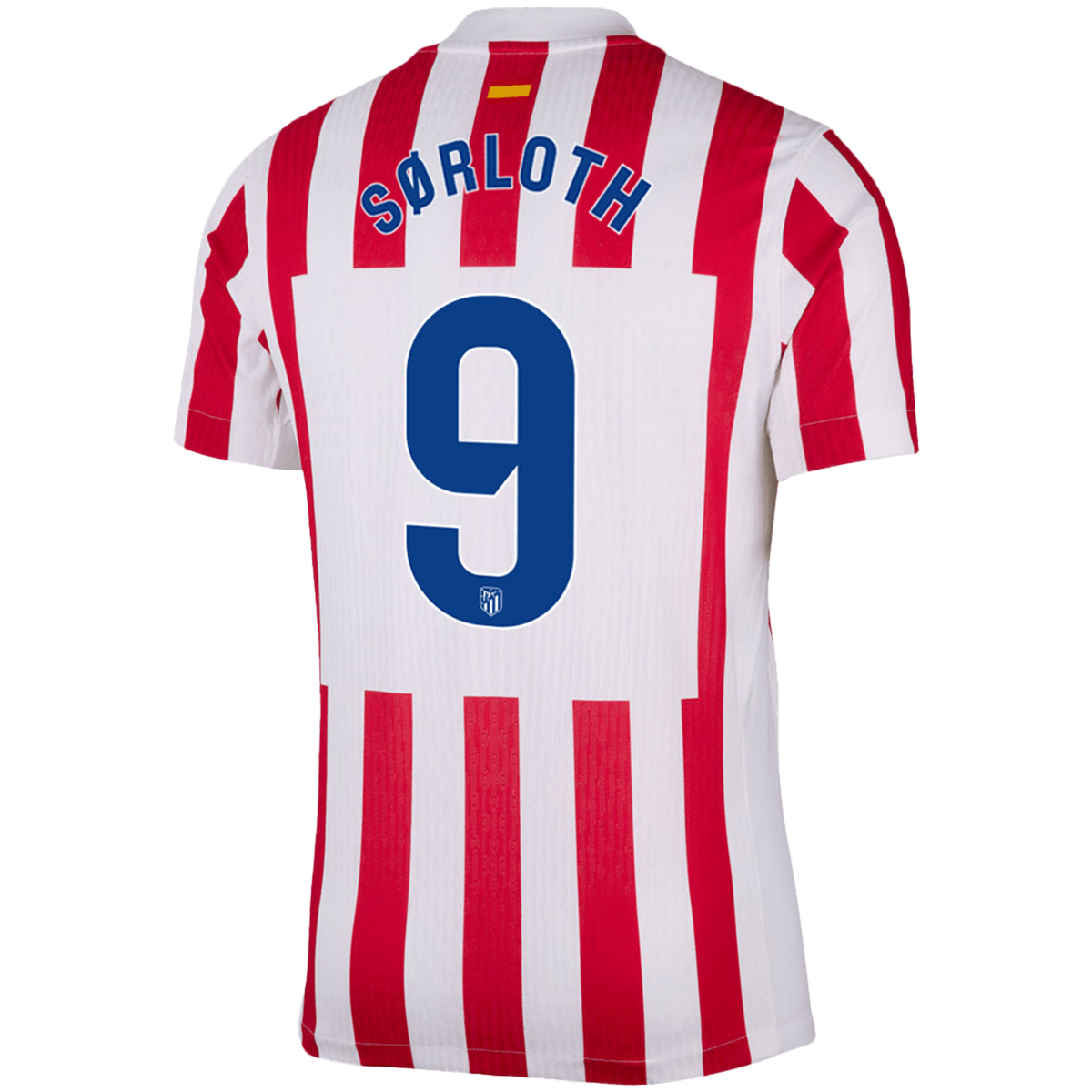 SØRLOTH #9 Atletico Madrid Home Match Jersey Player Version 2025/26