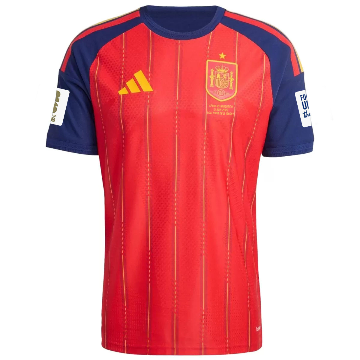 Spain Home World Cup Final Version Match Jersey Player Edition 2026