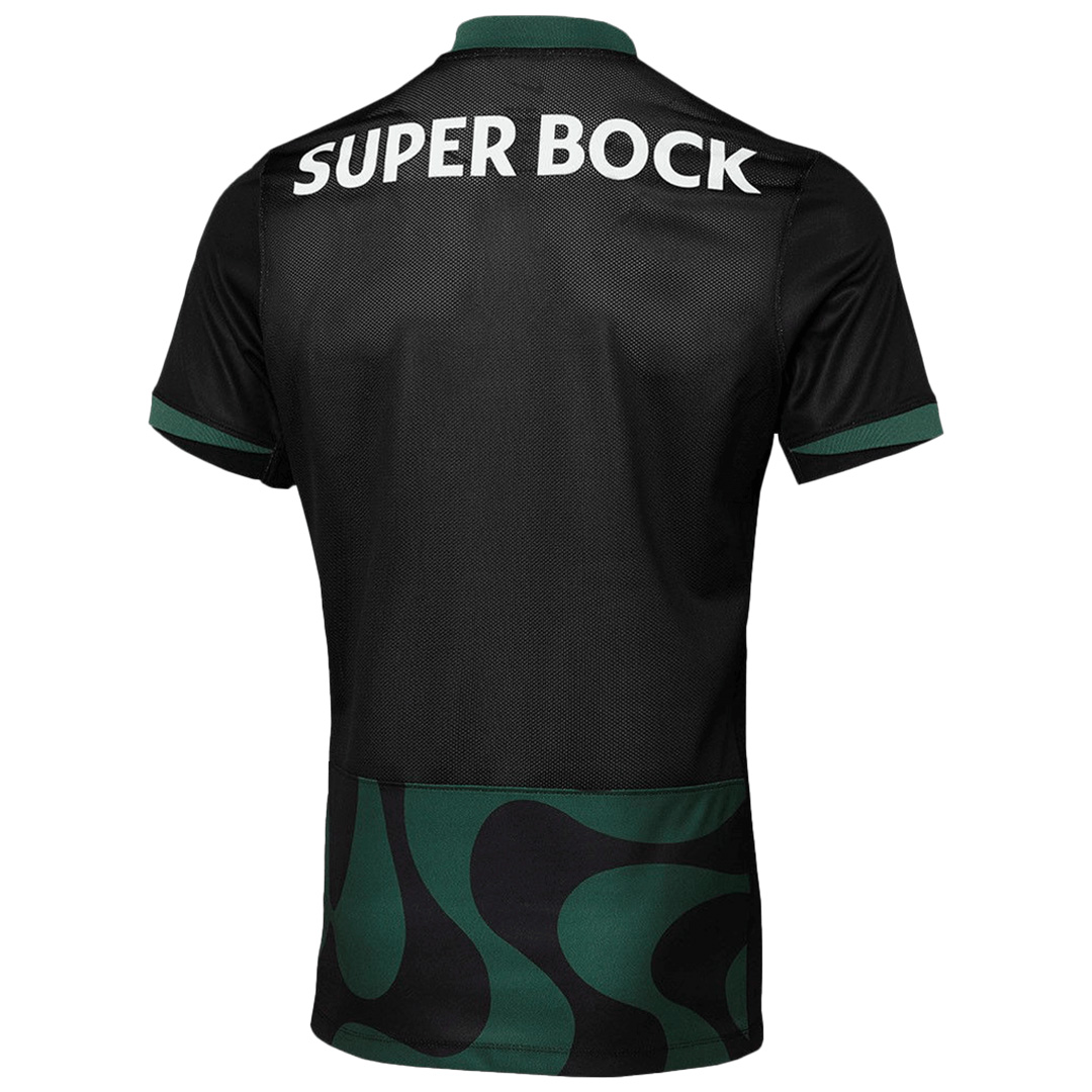 Sporting CP Away Jersey 2025/26 Black (back view)