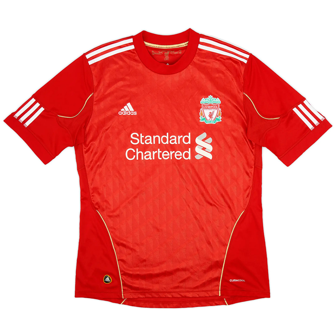 SUAREZ #7 Retro Liverpool Home Jersey 2010/12 (back view)
