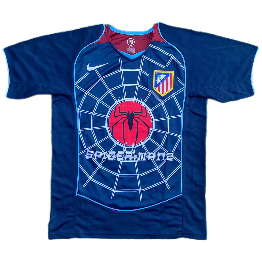Torres #9 Retro Atletico Madrid Away Jersey 2004/05 (back view)