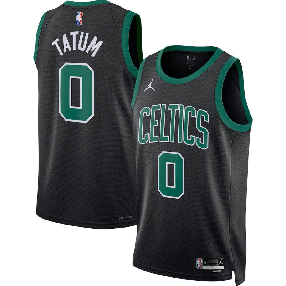 Unisex Boston Celtics Jayson Tatum #0 Black Swingman Jersey - Statement Edition