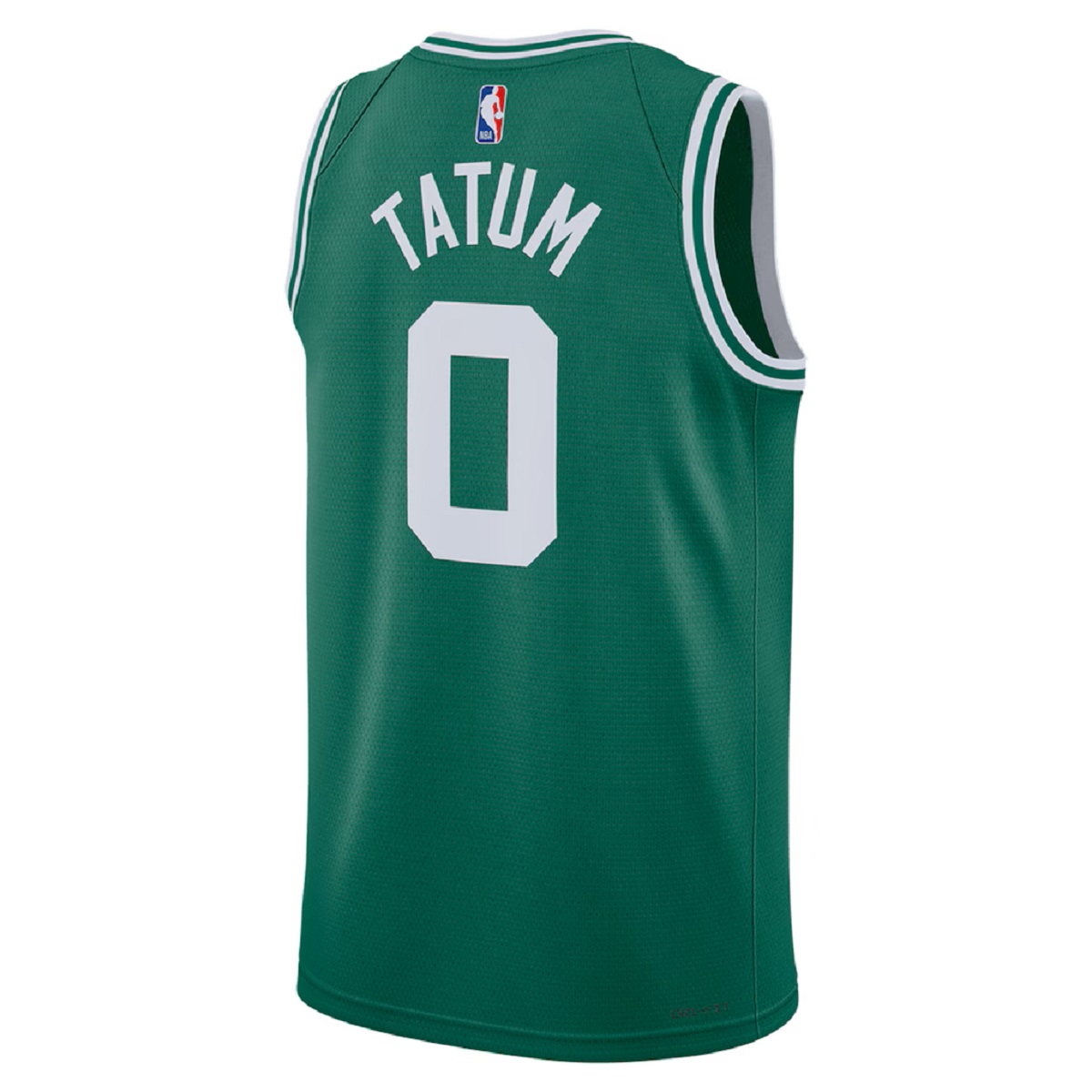 Unisex Boston Celtics Jayson Tatum #0 Green Swingman Jersey - Icon Edition (back view)