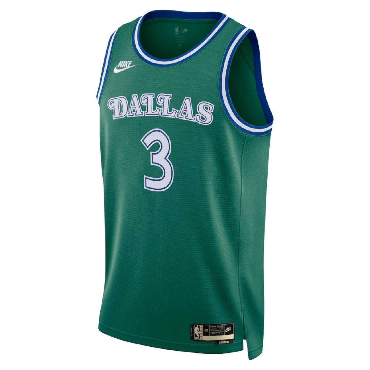 Unisex Dallas Mavericks Anthony Davis #3 Green Swingman Jersey - Classic Edition (back view)