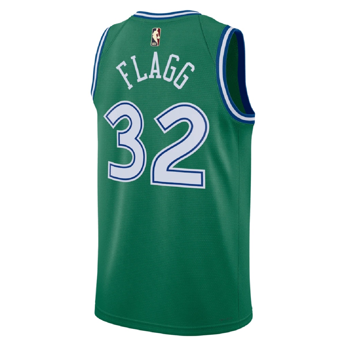 Unisex Dallas Mavericks Cooper Flagg #32 Green Swingman Jersey - Classic Edition (back view)