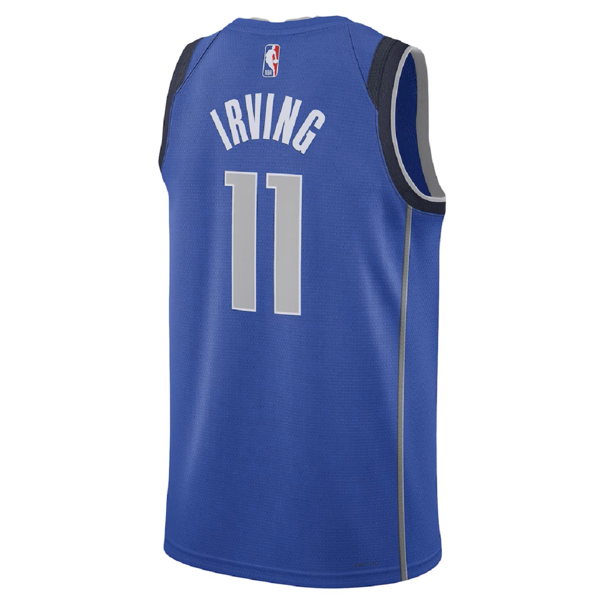 Unisex Dallas Mavericks Kyrie Irving #11 Blue Swingman Jersey - Icon Edition (back view)