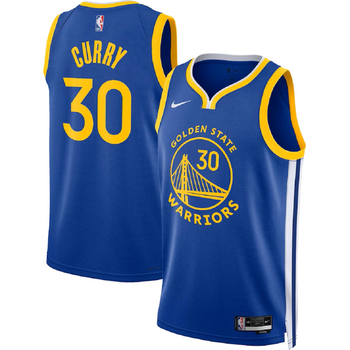 Unisex Golden State Warriors Stephen Curry #30 Royal Swingman Jersey - Icon Edition