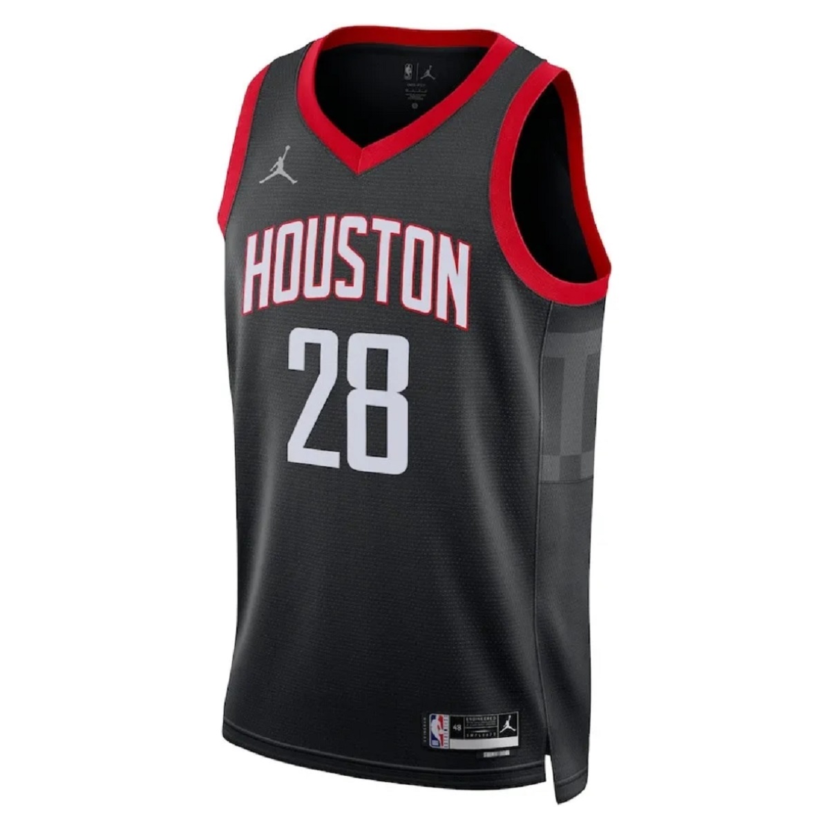 Unisex Houston Rockets Alperen Şengün #28 Black Swingman Jersey - Statement Edition (back view)