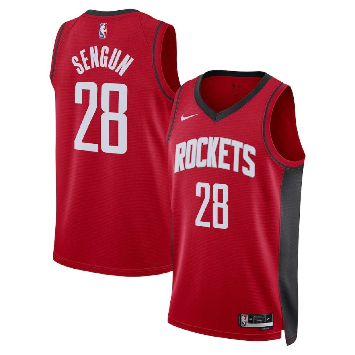Unisex Houston Rockets Alperen Şengün #28 Red Swingman Jersey - Icon Edition