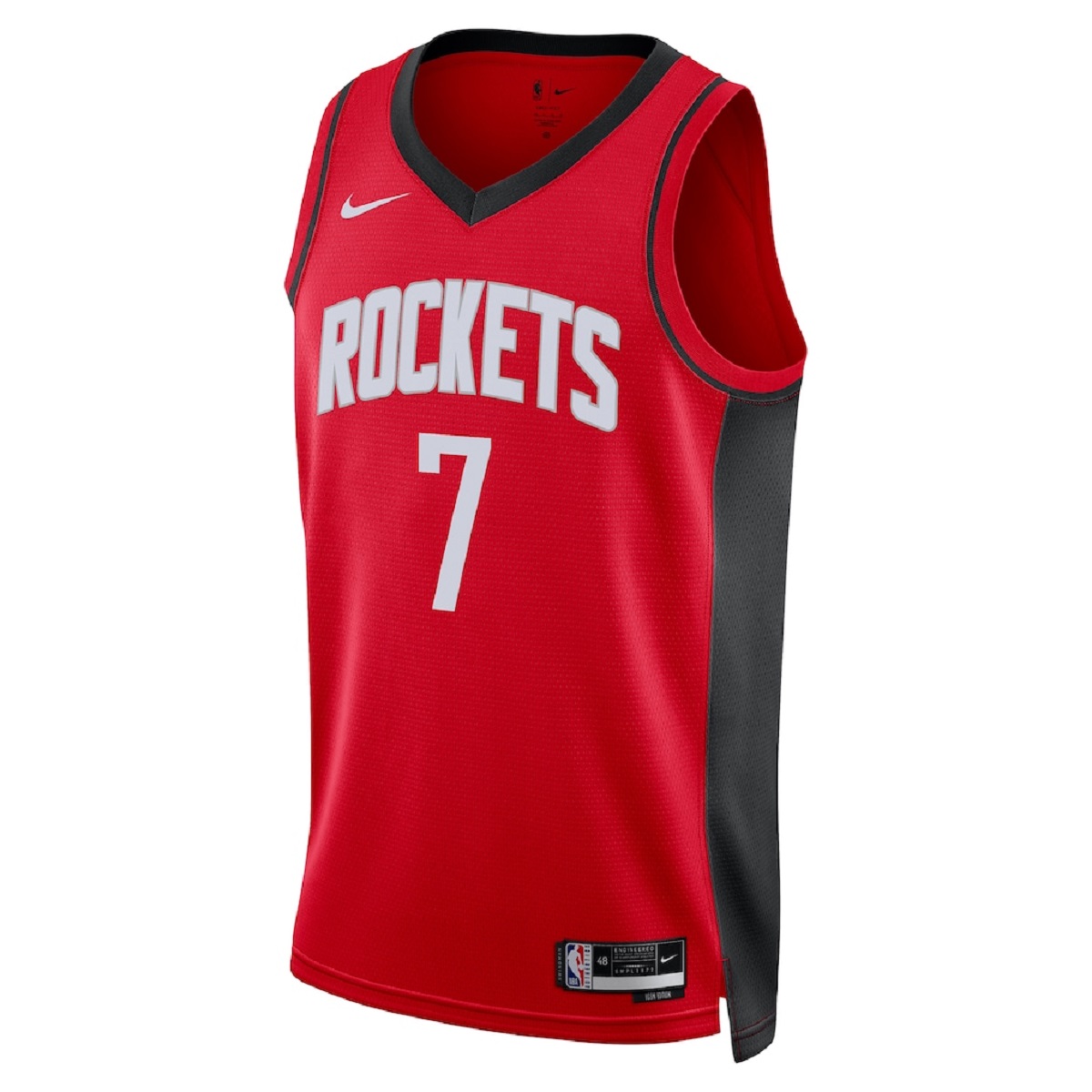 Unisex Houston Rockets Kevin Durant #7 Red Swingman Jersey - Icon Edition (back view)