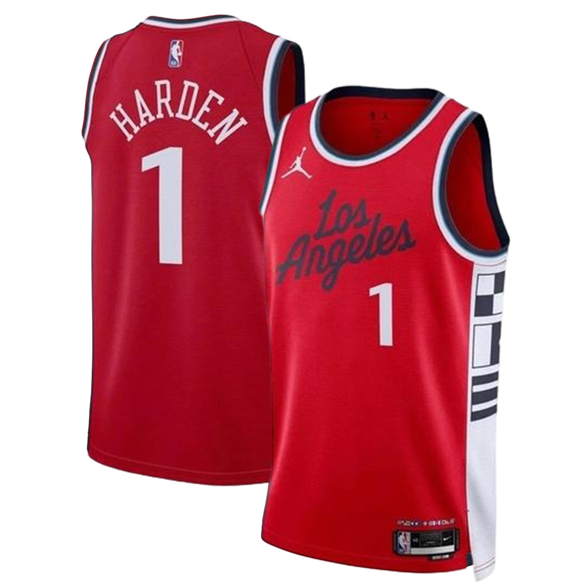 Unisex Los Angeles Clippers James Harden #1 Red Swingman Jersey - Statement Edition 2024/25