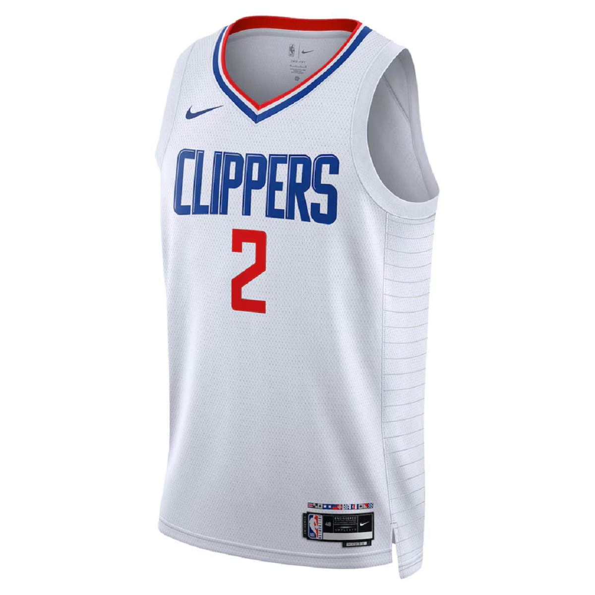 Unisex Los Angeles Clippers Kawhi Leonard #2 Royal Swingman Jersey - Icon Edition (back view)