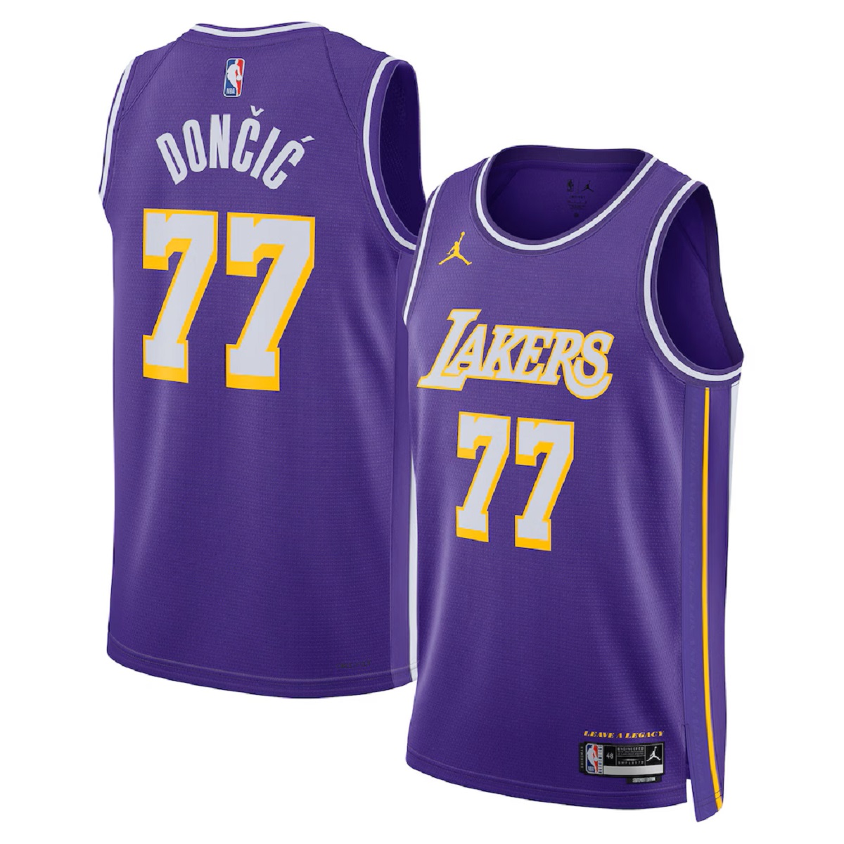 Unisex Los Angeles Lakers Luka Dončić #77 Purple Swingman Jersey - Statement Edition 2025/26