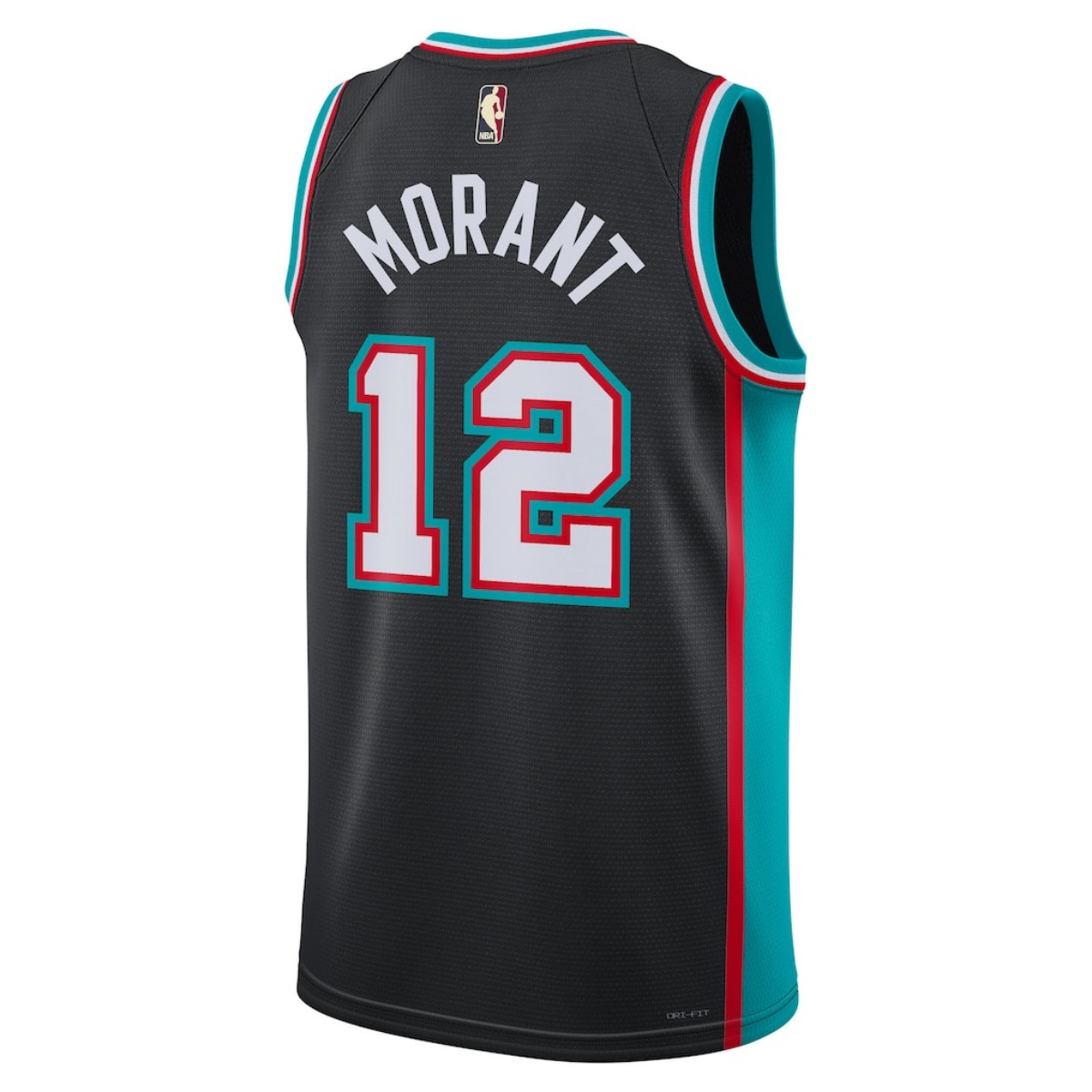 Unisex Memphis Grizzlies Grizzlies Ja Morant #12 Black Swingman Jersey - Classic Edition (back view)
