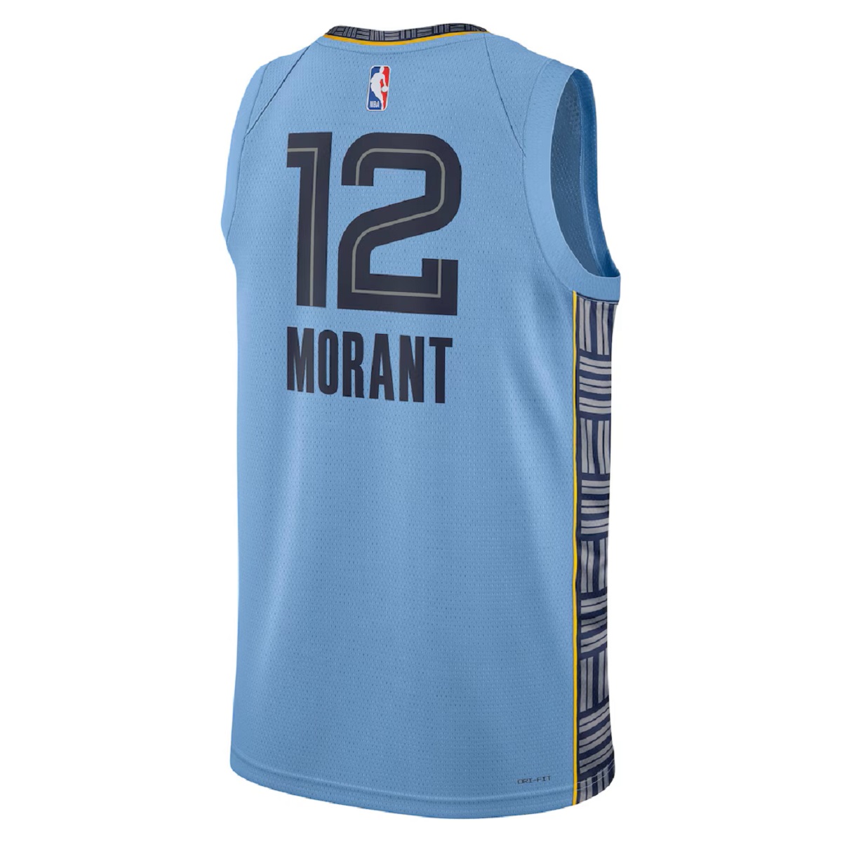 Unisex Memphis Grizzlies Grizzlies Ja Morant #12 Light Blue Swingman Jersey - Statement Edition (back view)