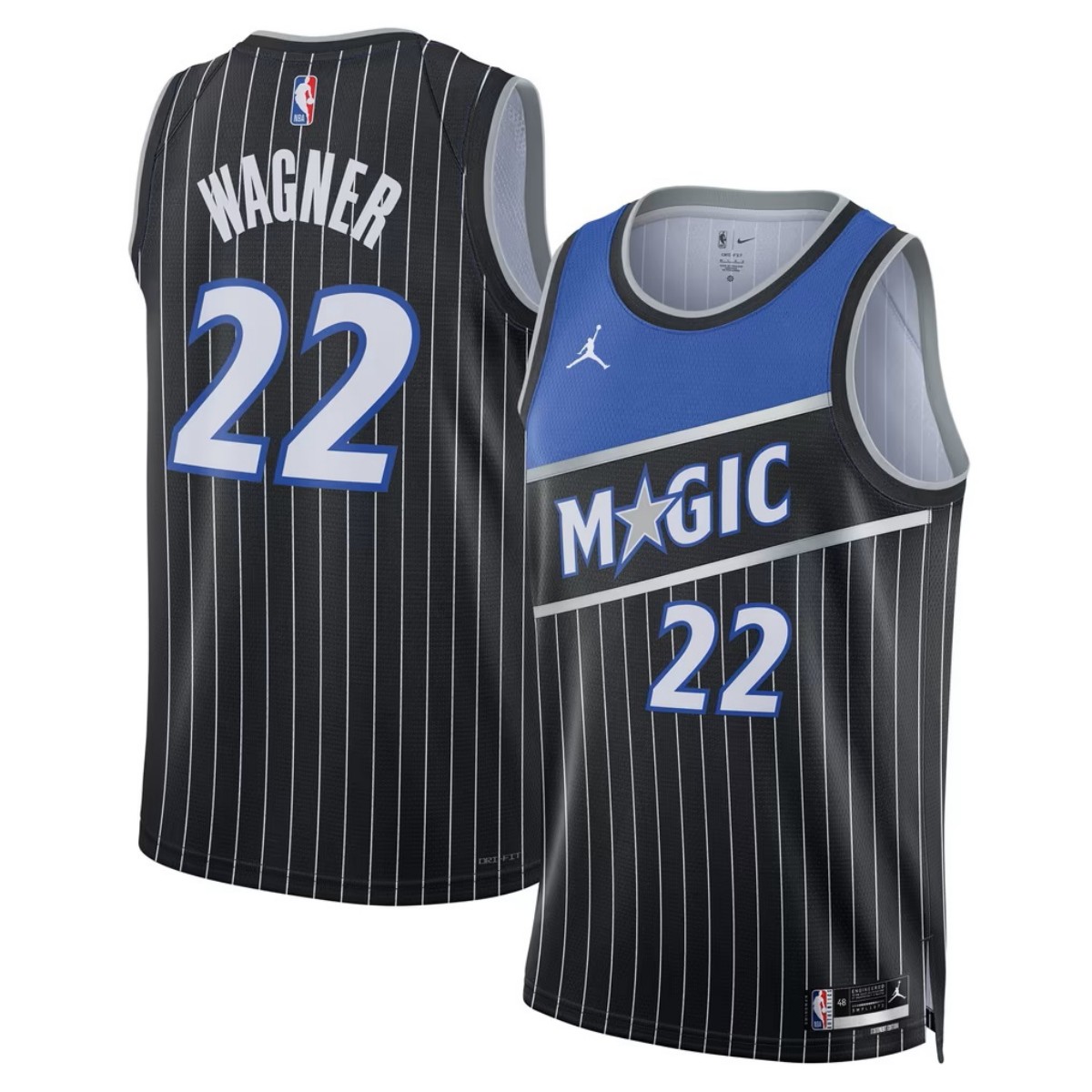 Unisex Orlando Magic Franz Wagner #22 Black Swingman Jersey - Statement Edition