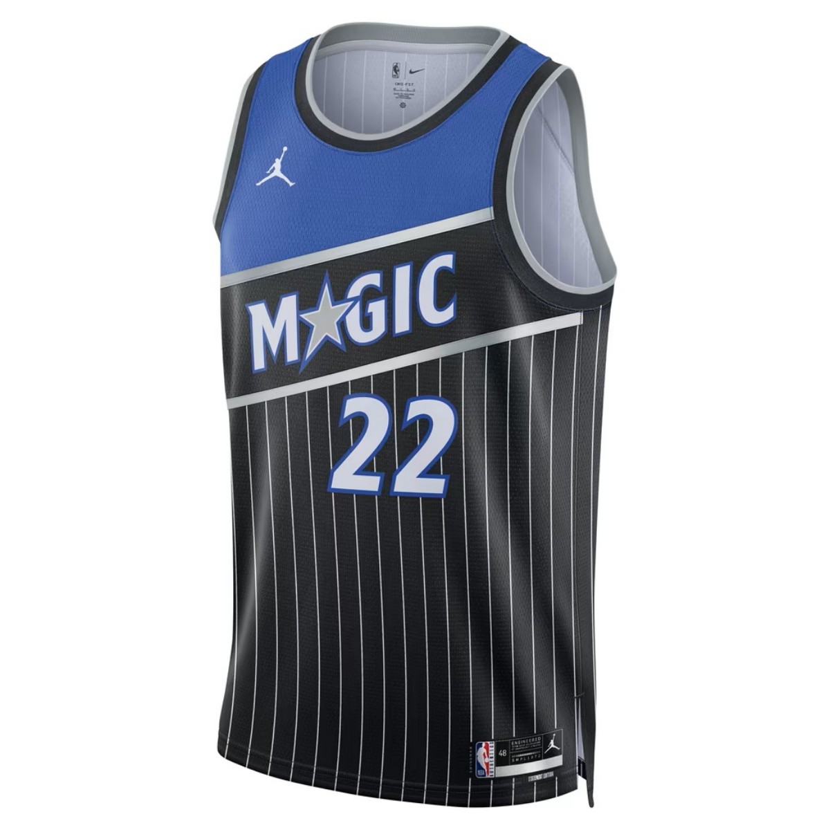 Unisex Orlando Magic Franz Wagner #22 Black Swingman Jersey - Statement Edition (back view)