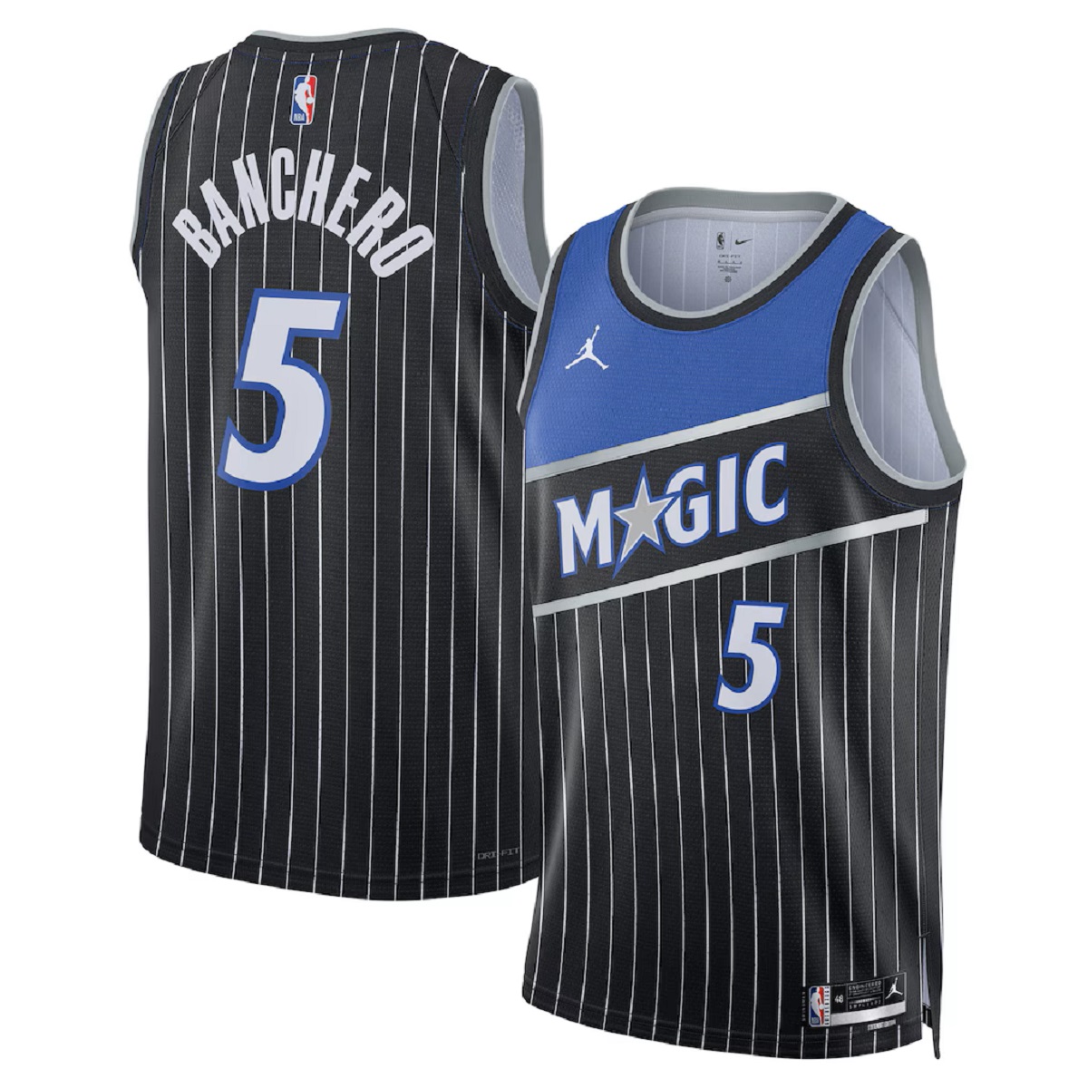 Unisex Orlando Magic Paolo Banchero #5 Black Swingman Jersey - Statement Edition