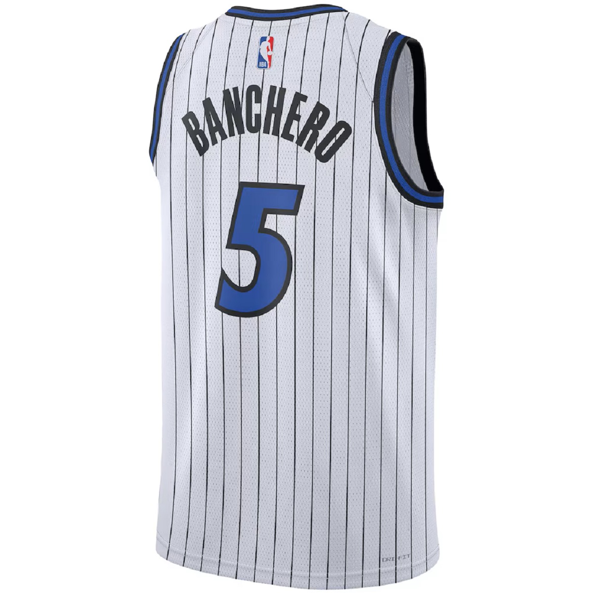 Unisex Orlando Magic Paolo Banchero #5 White Swingman Jersey - Association Edition (back view)