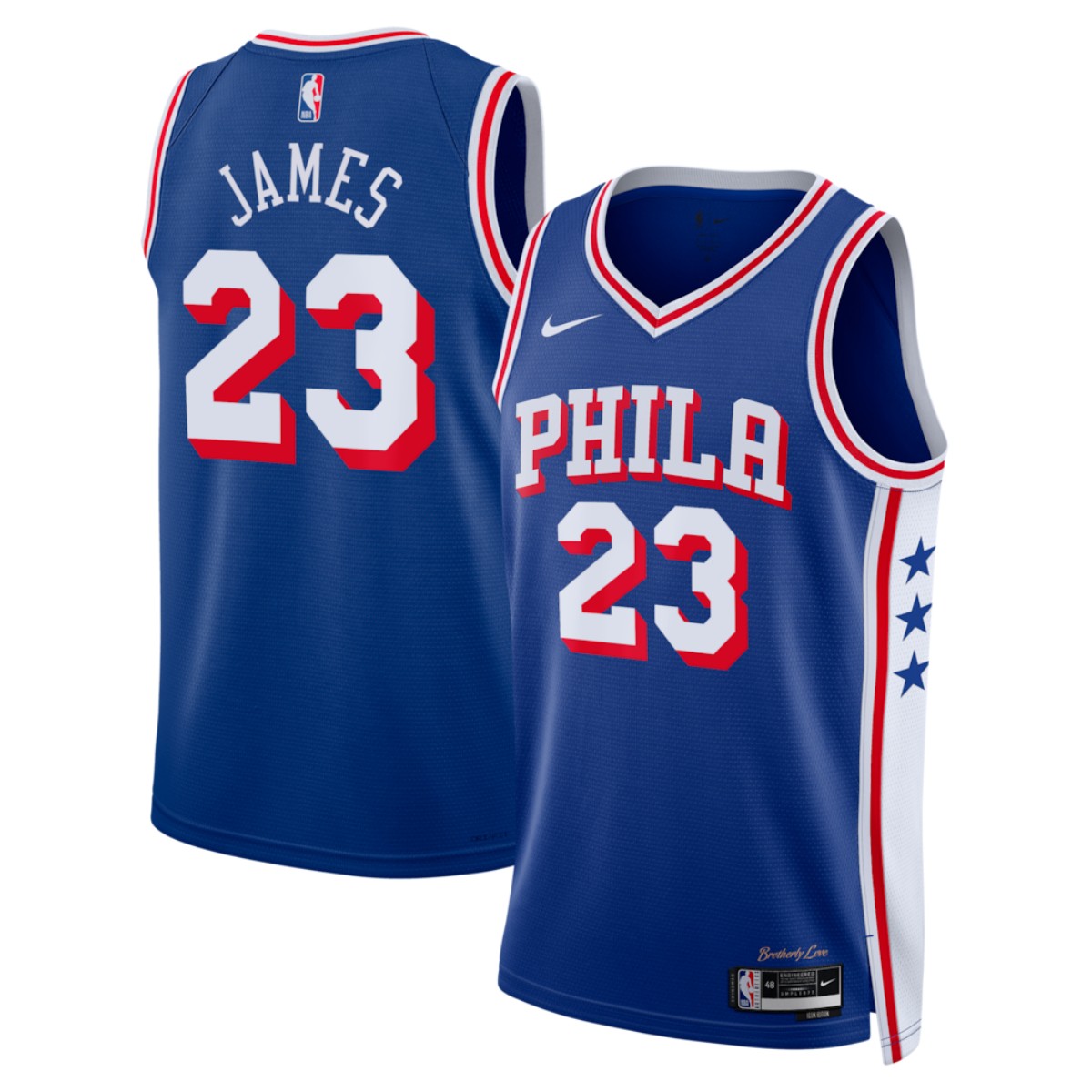 Unisex Philadelphia 76ers Lebron James #23 Royal Swingman Jersey - Icon Edition