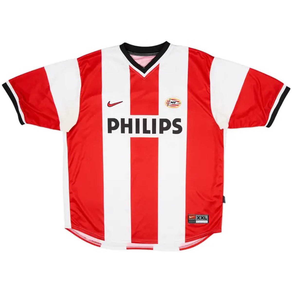 v.NISTELROOY #8 Retro PSV Eindhoven Home Jersey 1998/99 (back view)