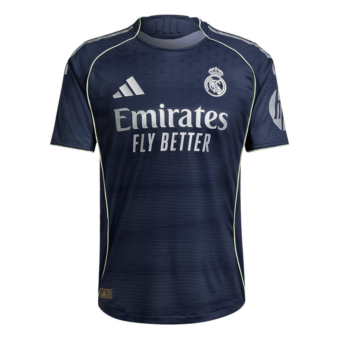 VALVERDE #8 Real Madrid Away Match Jersey Player Version 2025/26 (back view)