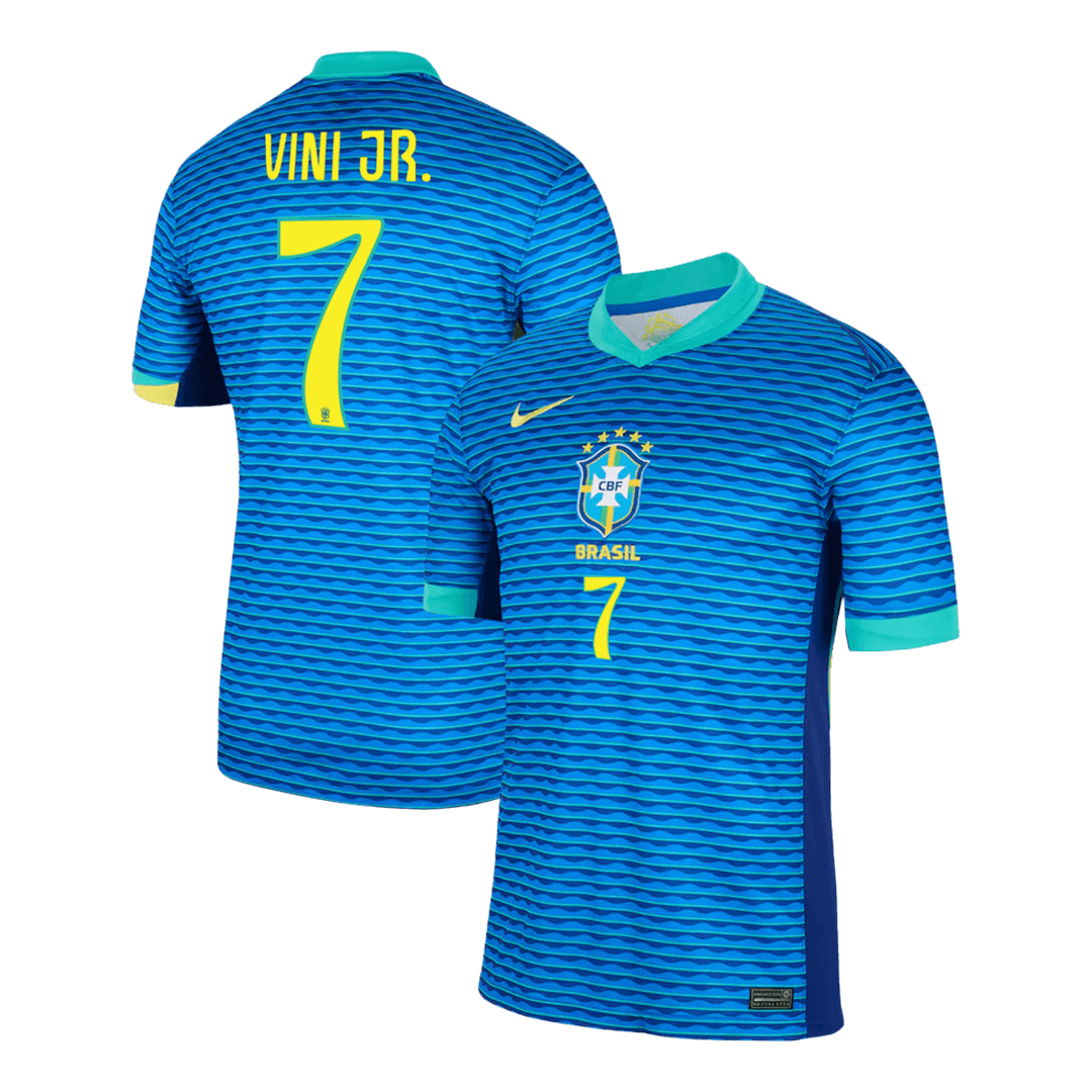VINI JR. #7 Brazil Away Jersey Copa America 2024 (back view)