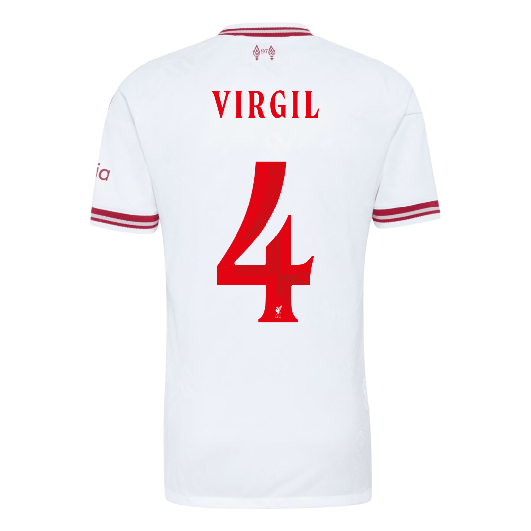 VIRGIL #4 Liverpool Away Match Jersey Player Version 2026/27 - UCL Font