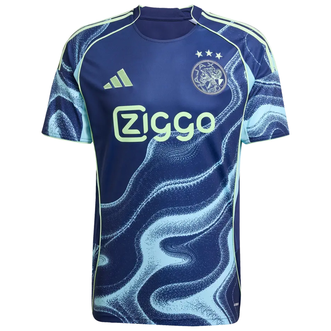 WEGHORST #25 Ajax Away Jersey 2025/26 (back view)