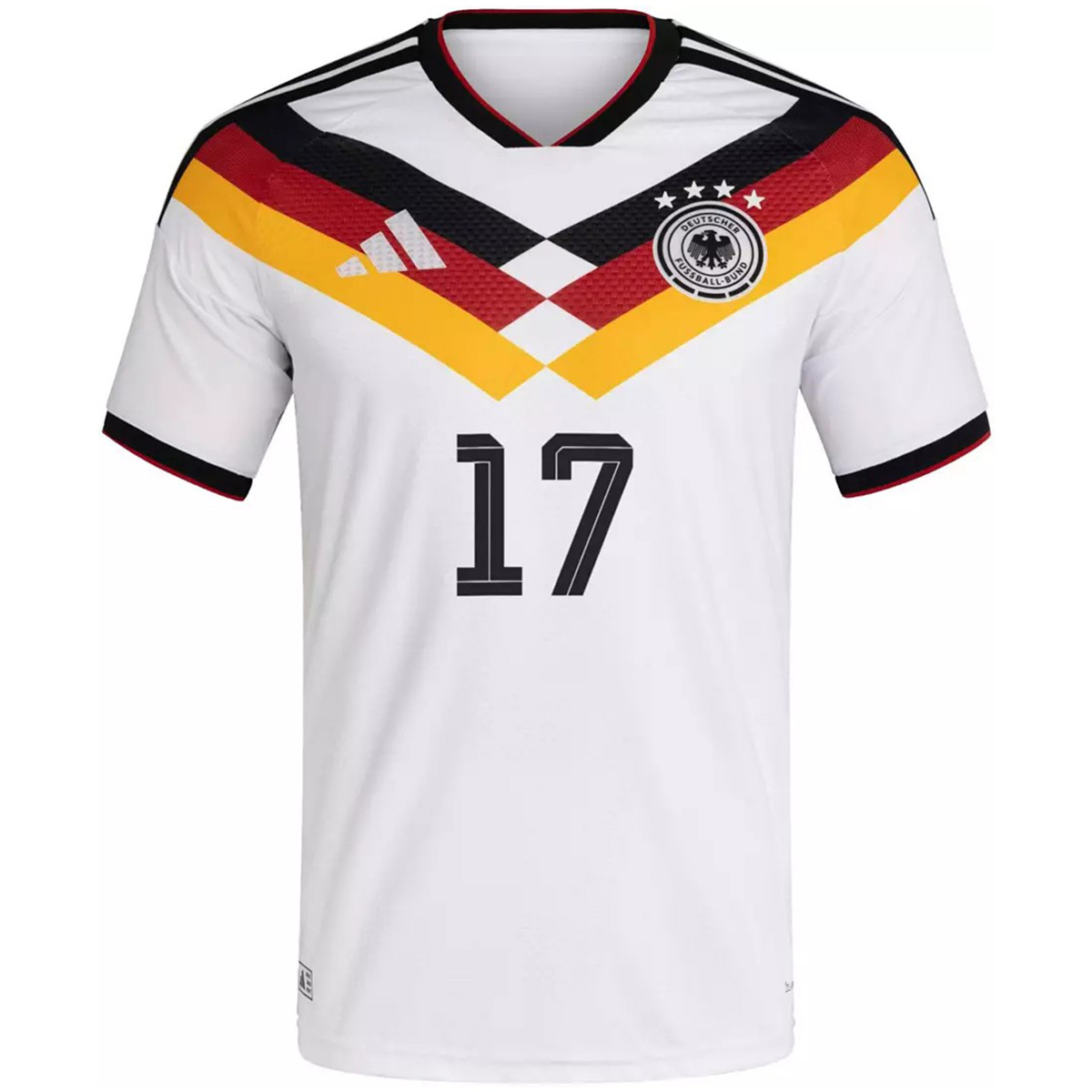 Wirtz #17 Germany Home Match Jersey Player Version World Cup 2026 (back view)