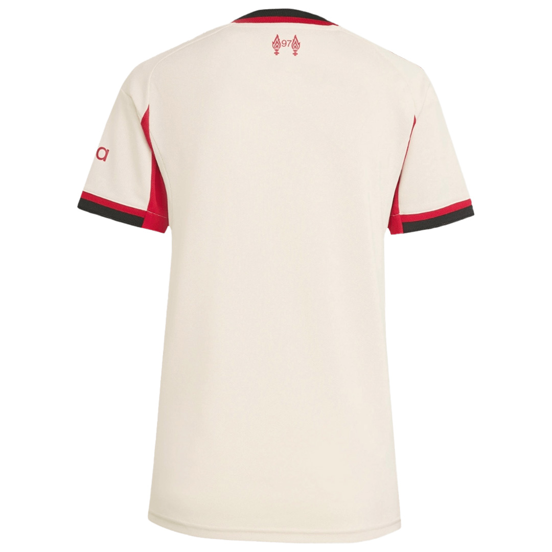 Women's Liverpool Away Jersey 2025/26 (back view)