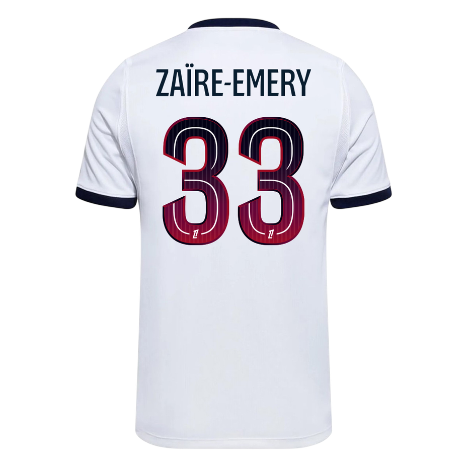 ZAÏRE-EMERY #33 PSG Away Jersey 2026/27 (back view)