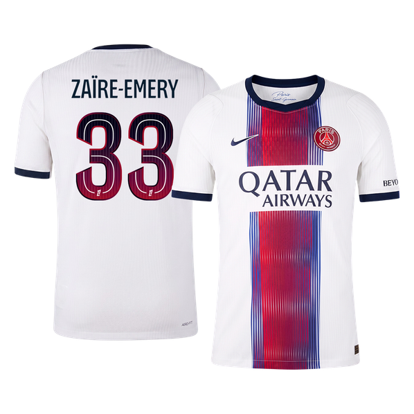 ZAÏRE-EMERY #33 PSG Away Match Jersey Player Version 2026/27