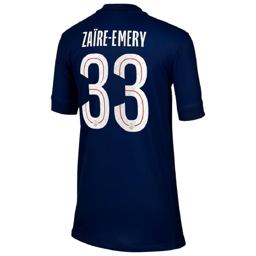 ZAÏRE-EMERY #33 PSG Home Jersey 2025/26